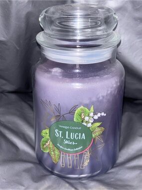 Yankee Candle Lavender St. Lucia Skies 22 oz Decorative Jar Candle